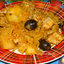 Солянка из квашеной капусты, свинины и маслин
