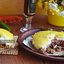 Мясная запеканка с соусом бешамель