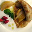 Блины с карамельными грушами