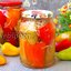 Перец фаршированный капустой на зиму