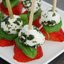 Закуска с клубникой и моцареллой