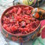 Салат из квашеной капусты и красной свеклы