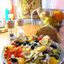 Морской окунь с овощами