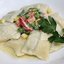 Аgnolotti- итальянские пельмени с горохово- сливочной начинкой под сметанным соусом