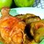 Окорочка с яблоками