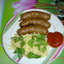 китайское мясо с капустой и макаронами