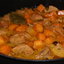 Тушенная пряная курица с тыквой