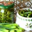 Маринованные стрелки чеснока с базиликом