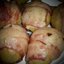 Картофель запечёный в беконе с соусом