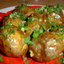 Печеная картошечка с чесноком и зеленью (вариант)