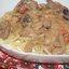Куриная печень с овощами в сметанном соусе