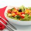 Салат с кукурузой, сыром, помидорами