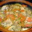 Мясо в маринаде от маслин, тушёное в горшке