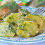 Картофель со сливками и укропом