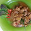Курица с кокосовым молоком, зеленым карри и овощами