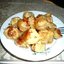 Жареные пельмени с сыром