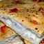 FOCACCIA (Итальянская лепешка Фокачча) с чесночным маслом, помидором и базиликом