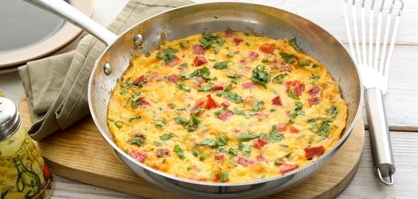 Омлет с ветчиной