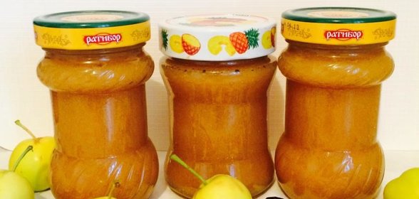 Яблочное повидло на отваре шиповника