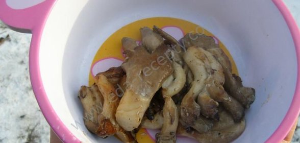 Грибы на гриле