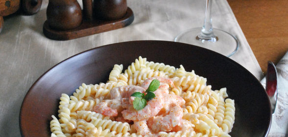 Креветочный соус-биск с фузилли
