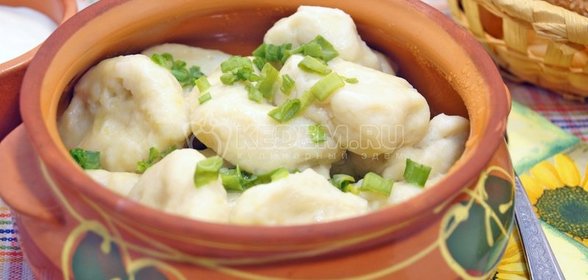 Ленивые вареники с картошкой