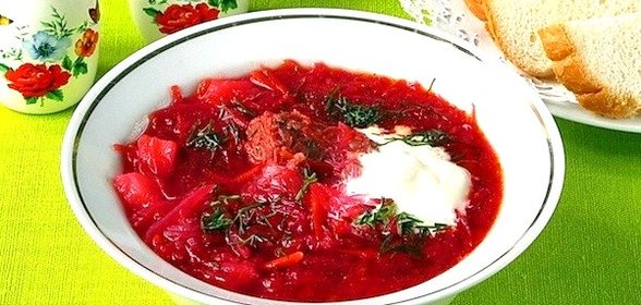 Борщ с квашеной капустой