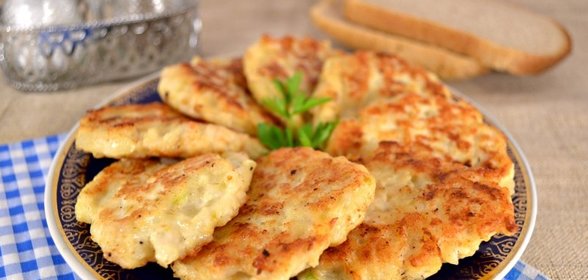 Оладьи куриные с рисом