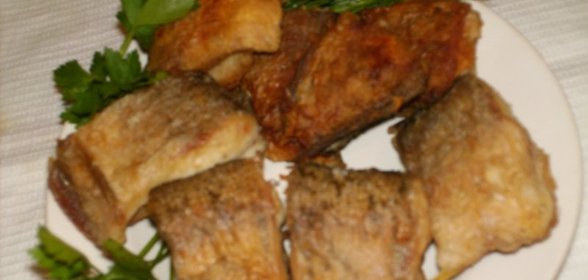 Щука жареная