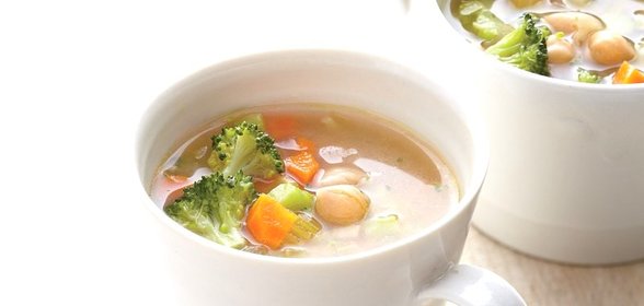 Суп из нута с брокколи