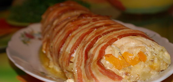 Яичница с шампиньонами