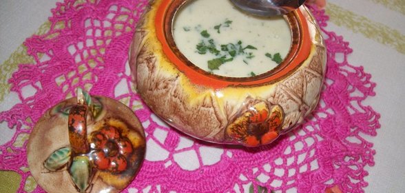 Суп-пюре из цукини и спаржи с сыром.ФМ эстафета