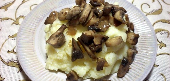 Картофельное пюре с грибами