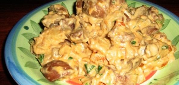 Почки под соусом