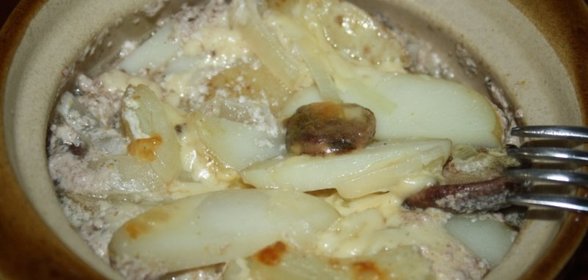 Горшочки с молодым картофелем, маслятами и говядиной