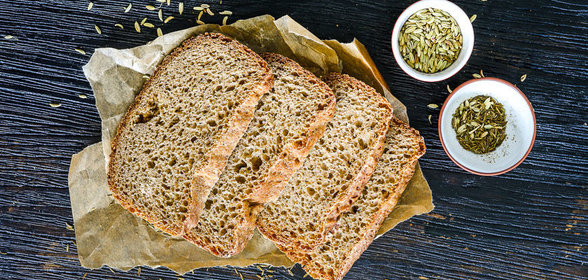 Хлеб ржано-пшеничный с анисом и кумином для гурманов в хлебопечке