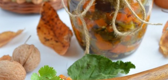 Икра баклажанная с тыквой и яблоком