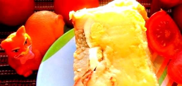 Рыба под соусом бешамель