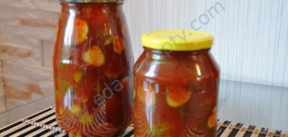 Огурцы в томатном соусе на зиму