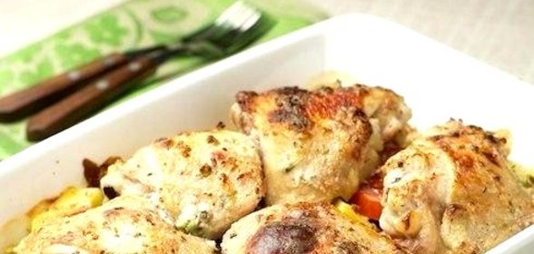 Курица в кефире в мультиварке