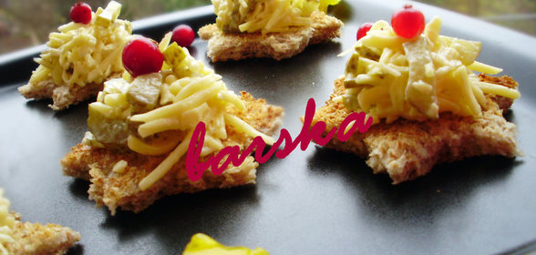 Канапе Сырный звездопад