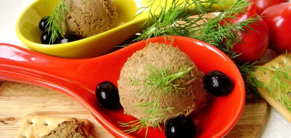 Паштет из говяжьей печени а-ля бургиньон. В мультиварке