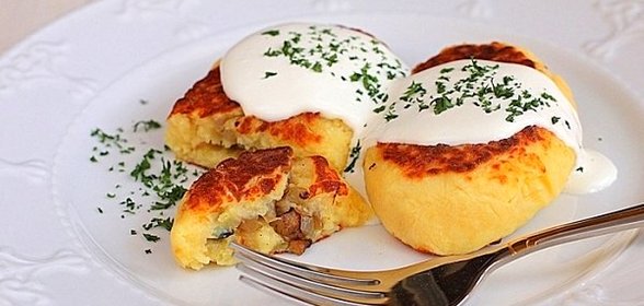 Картофляники с грибами