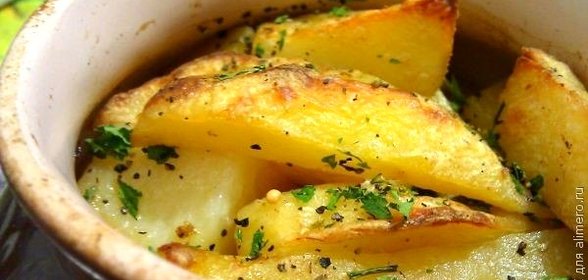 Картошка с мясом в микроволновке