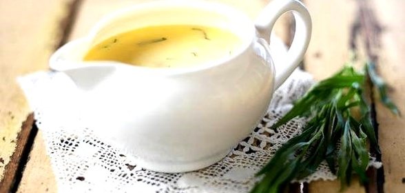 Соус велюте с эстрагоном к белому мясу и рыбе на гриле