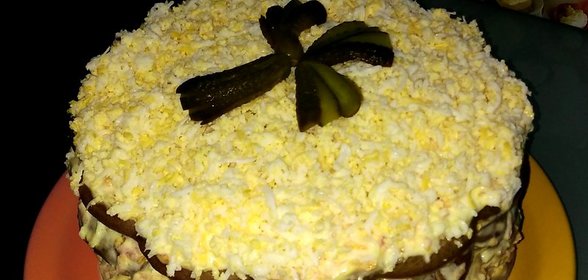 Печеный печеночный торт