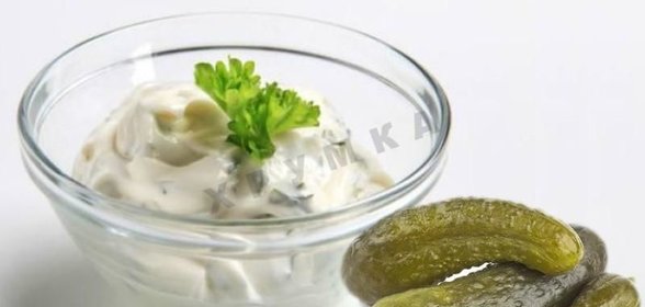 Классический домашний соус тартар с солеными огурцами