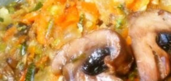 Овощная икра с грибами