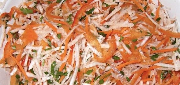 Cалат из редьки на зиму