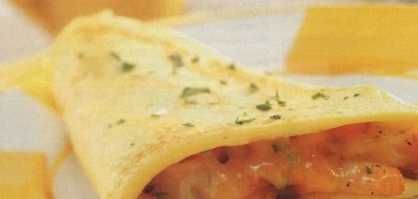 Омлет с креветками